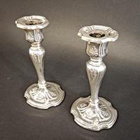 Edwardian Silver Candlesticks (5 of 6) Edwardian Silver Candlesticks (5 of 6)