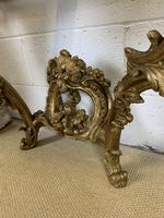 Giltwood Console Table with Red Marble Top (5 of 5) Giltwood Console Table with Red Marble Top (5 of 5)
