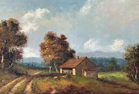 Large Fabulous Early 1900s British Farming Impressionist Landscape Oil Painting (3 of 13) Large Fabulous Early 1900s British Farming Impressionist Landscape Oil Painting (3 of 13)