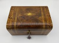 Victorian Inlaid Walnut & Tunbridge Ware Jewellery Box (2 of 14) Victorian Inlaid Walnut & Tunbridge Ware Jewellery Box (2 of 14)