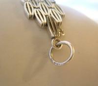 Vintage Sterling Silver Gate Bracelet 1975 Chunky Heart Padlock 7 1/2" Length 35 Grams (9 of 10) Vintage Sterling Silver Gate Bracelet 1975 Chunky Heart Padlock 7 1/2" Length 35 Grams (9 of 10)