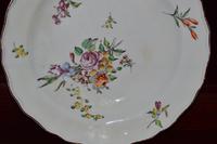 Chelsea 1752-1776 shaped deep porcelain plate / dish painted with floral sprays (11 of 11) Chelsea 1752-1776 shaped deep porcelain plate / dish painted with floral sprays (11 of 11)