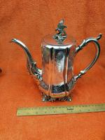 Antique Victorian Silver Plate Teapot C1870 Hand Engraved Folate Patterning with Bird, Maybe Eagle Finial (4 of 11) Antique Victorian Silver Plate Teapot C1870 Hand Engraved Folate Patterning with Bird, Maybe Eagle Finial (4 of 11)