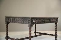 Antique Anglo Indian Carved Padouk Library Table (24 of 34) Antique Anglo Indian Carved Padouk Library Table (24 of 34)