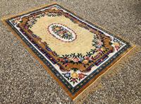 Vintage Chinese Silk Carpet 2.43m x 1.59m (11 of 11) Vintage Chinese Silk Carpet 2.43m x 1.59m (11 of 11)