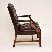 Pair of Antique Deep Buttoned Leather Library Armchairs (7 of 12) Pair of Antique Deep Buttoned Leather Library Armchairs (7 of 12)