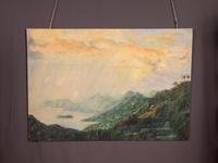 Large Mid century Oil on Canvas St Lucia (7 of 7) Large Mid century Oil on Canvas St Lucia (7 of 7)