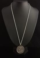 Victorian Silver Crown Pendant, Coin Necklace (4 of 11) Victorian Silver Crown Pendant, Coin Necklace (4 of 11)