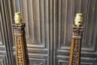 Pair of Carved Giltwood Lamps (3 of 7) Pair of Carved Giltwood Lamps (3 of 7)