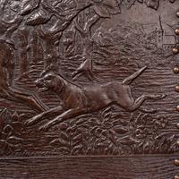 Antique Embossed Fire Screen, Oak, Leather, Fireside, Arts & Crafts, Edwardian (9 of 12) Antique Embossed Fire Screen, Oak, Leather, Fireside, Arts & Crafts, Edwardian (9 of 12)