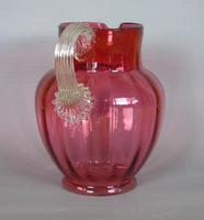 Large Victorian Hand Blown Cranberry Jug (4 of 6) Large Victorian Hand Blown Cranberry Jug (4 of 6)