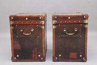 Pair of Early 20th Century Leather Bound & Painted ex Army Trunks (7 of 10) Pair of Early 20th Century Leather Bound & Painted ex Army Trunks (7 of 10)