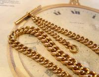 Victorian Pocket Watch Chain 1890s Antique Large 14ct Rose Gold Filled Albert With T Bar (9 of 11) Victorian Pocket Watch Chain 1890s Antique Large 14ct Rose Gold Filled Albert With T Bar (9 of 11)