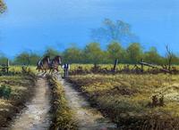 Original 1960s Vintage Antique Country Equestrian Farming Landscape Oil Painting (5 of 11) Original 1960s Vintage Antique Country Equestrian Farming Landscape Oil Painting (5 of 11)