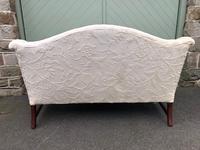 English Upholstered Camel Back Sofa (8 of 8) English Upholstered Camel Back Sofa (8 of 8)