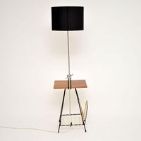 1950’s Vintage Walnut & Steel Lamp Table (6 of 11) 1950’s Vintage Walnut & Steel Lamp Table (6 of 11)