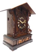Rare Fusee Cuckoo Mantel Clock – German Black Forest Carved Bracket Clock (4 of 10) Rare Fusee Cuckoo Mantel Clock – German Black Forest Carved Bracket Clock (4 of 10)