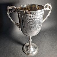 Victorian Silver Twin Handled Trophy (6 of 6) Victorian Silver Twin Handled Trophy (6 of 6)