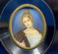 1920s Signed Ebonised Painted Miniature Frame (3 of 10) 1920s Signed Ebonised Painted Miniature Frame (3 of 10)