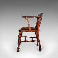 Antique Captain's Chair, English, Mahogany, Armchair, Seat, Edwardian c.1910 (9 of 12) Antique Captain's Chair, English, Mahogany, Armchair, Seat, Edwardian c.1910 (9 of 12)