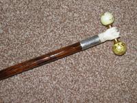Antique hallmarked 1913 silver dress cane w/ carved fist & french porcelain yop (12 of 14) Antique hallmarked 1913 silver dress cane w/ carved fist & french porcelain yop (12 of 14)