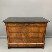 Figured Walnut and Marble Top Commode (3 of 13) Figured Walnut and Marble Top Commode (3 of 13)