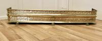 Fine Quality Victorian Pierced Brass Fender (2 of 5) Fine Quality Victorian Pierced Brass Fender (2 of 5)