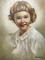 20th Century Oil Painting Portrait Girl With Curly Hair "The Happy Smile" (3 of 19) 20th Century Oil Painting Portrait Girl With Curly Hair "The Happy Smile" (3 of 19)