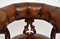 Antique William IV Leather & Mahogany Desk Chair (6 of 8) Antique William IV Leather & Mahogany Desk Chair (6 of 8)