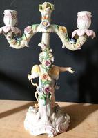 Fine Pair of Winged Cherub Porcelain Candlesticks c.1880 (11 of 11) Fine Pair of Winged Cherub Porcelain Candlesticks c.1880 (11 of 11)