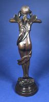 Victorian Bronzed Spelter Figure Victorian Bronzed Spelter Figure