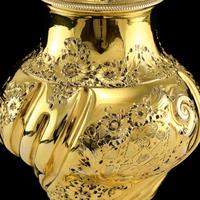 Antique Georgian Solid Silver Gilt Tea Caddy / Sugar Caster, Baronet Coat of Arms (heathcote) - Samuel Taylor 1753 (9 of 27) Antique Georgian Solid Silver Gilt Tea Caddy / Sugar Caster, Baronet Coat of Arms (heathcote) - Samuel Taylor 1753 (9 of 27)