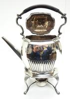 English Victorian Antique Solid Silver Spirit Kettle with Original Silver Burner c.1900 (3 of 9) English Victorian Antique Solid Silver Spirit Kettle with Original Silver Burner c.1900 (3 of 9)