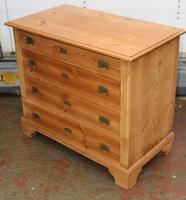 1920s Pine Chest Drawers with Brass Handles (3 of 4) 1920s Pine Chest Drawers with Brass Handles (3 of 4)