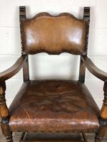 Set of Four Antique Leather Armchairs (4 of 16) Set of Four Antique Leather Armchairs (4 of 16)