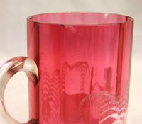 Antique 1900 Mary Gregory Cranberry Glass Mug (5 of 6) Antique 1900 Mary Gregory Cranberry Glass Mug (5 of 6)