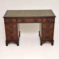 Georgian Style Mahogany Leather Top Pedestal Desk (4 of 10) Georgian Style Mahogany Leather Top Pedestal Desk (4 of 10)