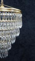 Italian Art Deco Five Tier Crystal Glass Chandelier (3 of 7) Italian Art Deco Five Tier Crystal Glass Chandelier (3 of 7)