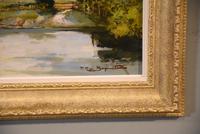 Oil Painting by Francesco Pablo de Besperato "A River Landscape" (4 of 6) Oil Painting by Francesco Pablo de Besperato "A River Landscape" (4 of 6)