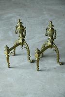 Pair of Brass Fire Dogs (12 of 12) Pair of Brass Fire Dogs (12 of 12)