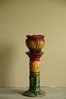 Majolica Glazed Plant Stand Jardinere (3 of 10) Majolica Glazed Plant Stand Jardinere (3 of 10)