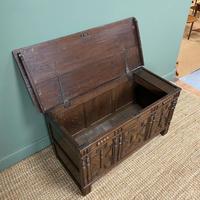 17th Century Oak Geometric Moulded Antique Coffer (7 of 7) 17th Century Oak Geometric Moulded Antique Coffer (7 of 7)