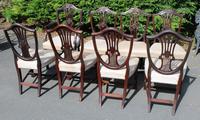 1900's Quality Set of 8 Mahogany Wheatcheaf Chairs - 7 + 1 Carver - Pop-out Seats (3 of 3) 1900's Quality Set of 8 Mahogany Wheatcheaf Chairs - 7 + 1 Carver - Pop-out Seats (3 of 3)