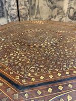 Early 20th Century Brass Inlaid Hoshiarpur Table (3 of 7) Early 20th Century Brass Inlaid Hoshiarpur Table (3 of 7)