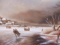 Oil on Board Dutch Landscape Artist Thomassini (8 of 10) Oil on Board Dutch Landscape Artist Thomassini (8 of 10)