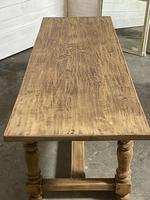 Nice Large Bleached Oak Farmhouse Dining Table With Extensions (14 of 35) Nice Large Bleached Oak Farmhouse Dining Table With Extensions (14 of 35)