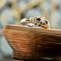 The Antique Heart Set Rose Diamond & Amethyst Ring (3 of 6) The Antique Heart Set Rose Diamond & Amethyst Ring (3 of 6)