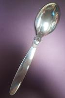 Georg Jensen Sterling Silver Cactus Pattern Dessert Spoon (2 of 3) Georg Jensen Sterling Silver Cactus Pattern Dessert Spoon (2 of 3)