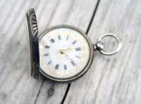 Antique Swiss Silver Women's Pocket Watch, Fancy Case, Fully Hallmarked c.1900 (3 of 10) Antique Swiss Silver Women's Pocket Watch, Fancy Case, Fully Hallmarked c.1900 (3 of 10)