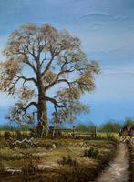 Original 1960s Vintage Antique Country Equestrian Farming Landscape Oil Painting (6 of 11) Original 1960s Vintage Antique Country Equestrian Farming Landscape Oil Painting (6 of 11)